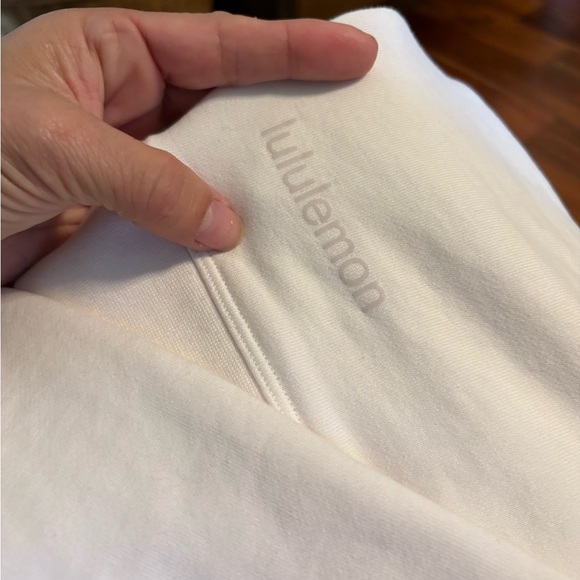 Lululemon White Oversized Crewneck Sweatshirt Athleisure Pullover (1080) - Picture 7 of 8